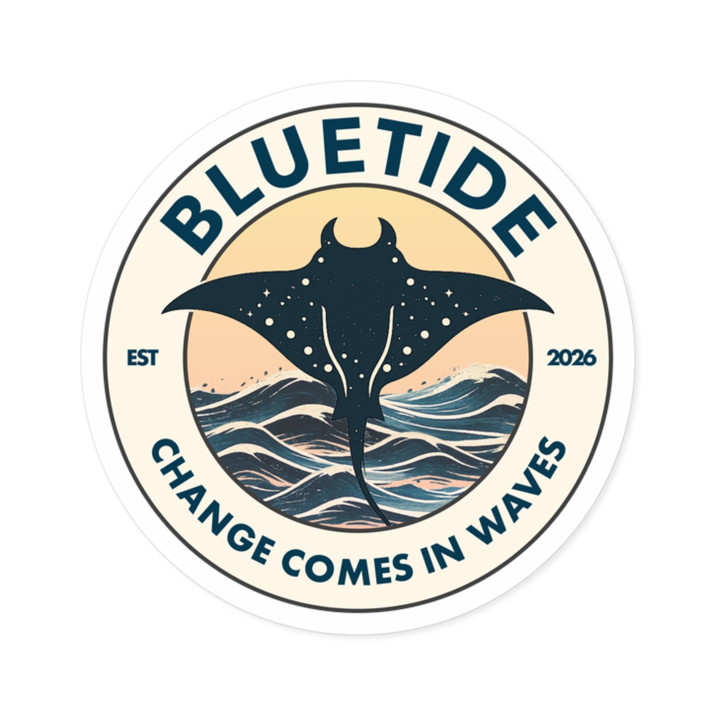 BlueTide Logo Sticker