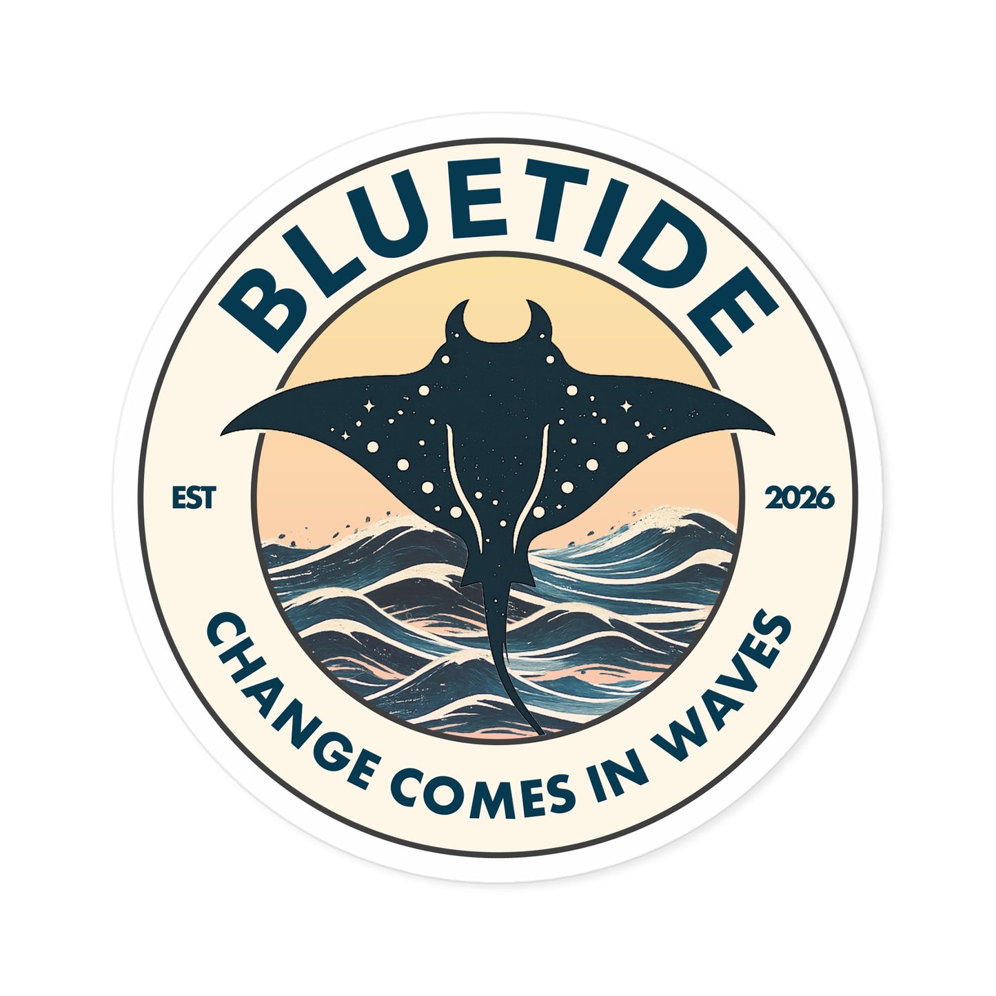 BlueTide Logo Sticker