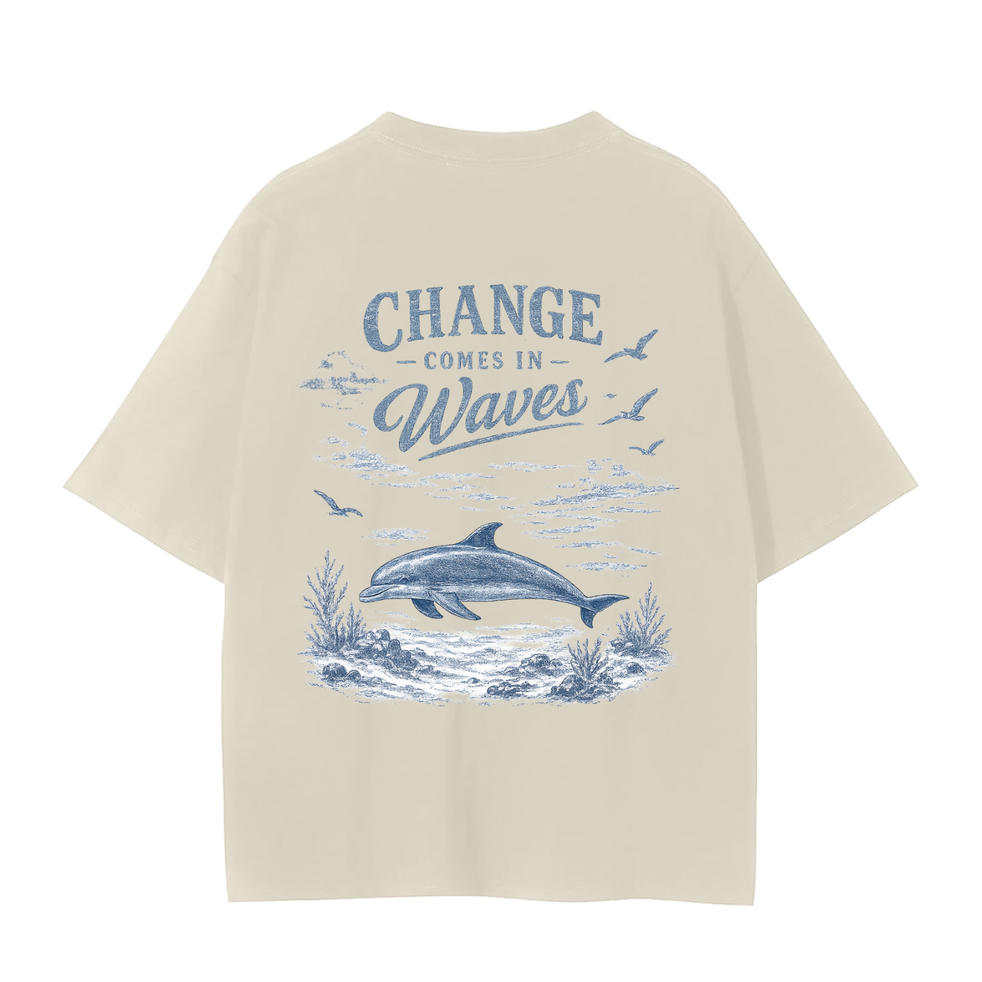 Change Comes In Waves - Dolphin T-Shirt
