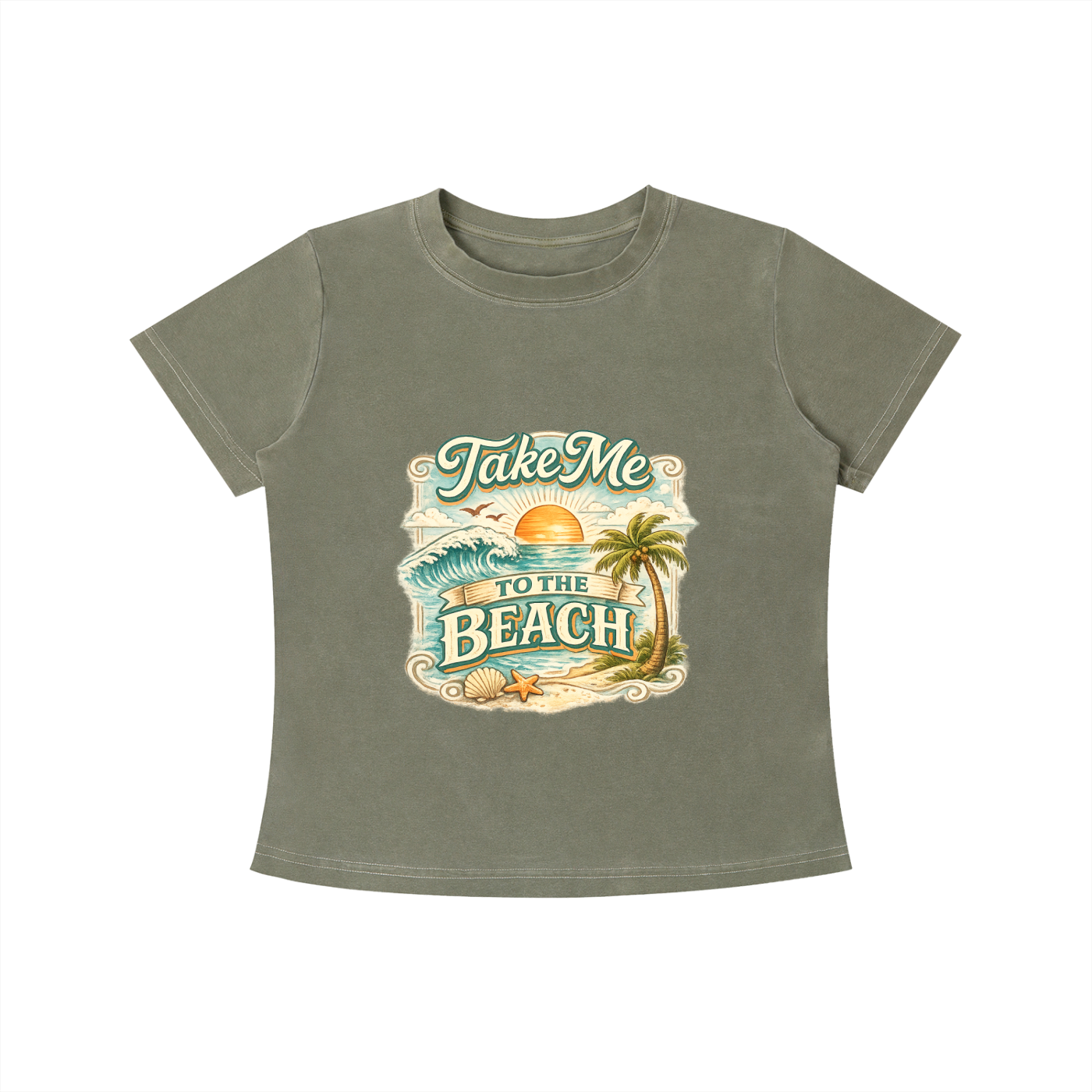 Take Me to the Beach Slim Fit T-shirt