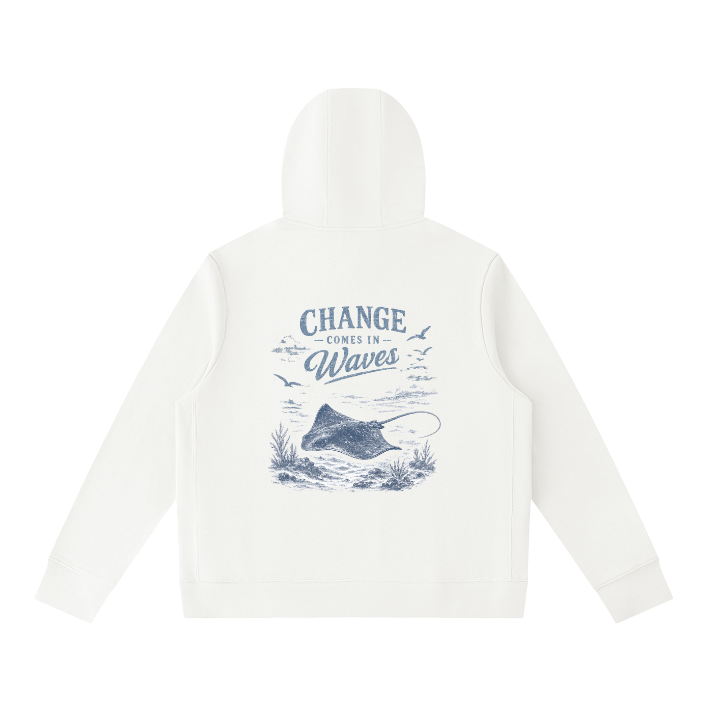 Change Comes In Waves - Stingray Hoodie